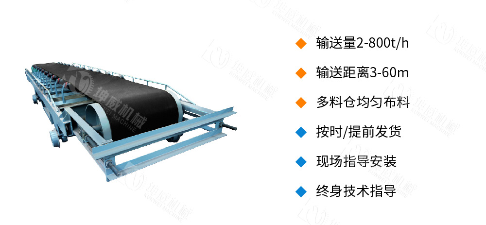 可逆配倉帶式輸送機(jī)優(yōu)勢特點
